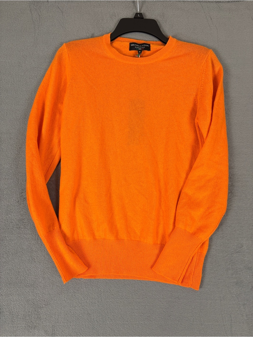 Brunella Gori  Bright Orange Crewneck Sweater